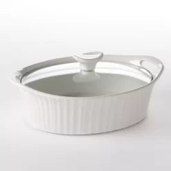 CorningWare French White 1 1/2-qt. Oval Casserole Dish