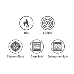 Tramontina Ceramica 11-in. Porcelain Enamel Square Grill Pan 12 Tramontina Ceramica 11-in. Porcelain Enamel Square Grill Pan -Home-Kitchen 1281638 ALT4