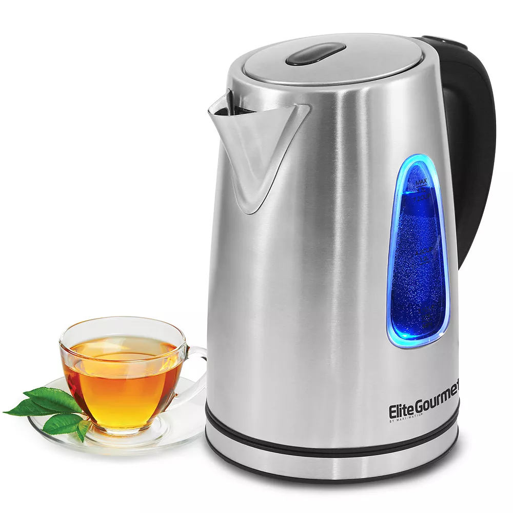 Elite Gourmet 1.7-Liter Stainless Steel Cordless Electric Kettle 3 Elite Gourmet 1.7-Liter Stainless Steel Cordless Electric Kettle
