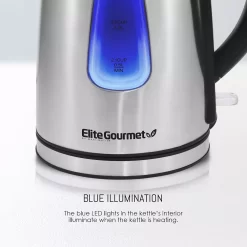 Elite Gourmet 1.7-Liter Stainless Steel Cordless Electric Kettle 13 Elite Gourmet 1.7-Liter Stainless Steel Cordless Electric Kettle -Home-Kitchen 1669887 ALT5