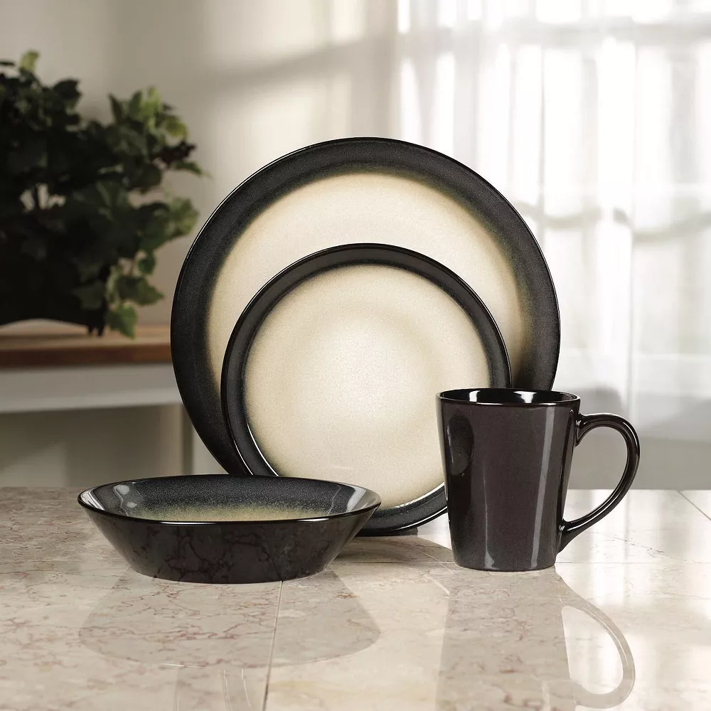 Pfaltzgraff Everyday Aria Grey 16-pc. Dinnerware Set 4 Pfaltzgraff Everyday Aria Grey 16-pc. Dinnerware Set - Image 2