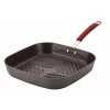 Rachael Ray® Cucina 11-in. Nonstick Hard-Anodized Square Grill Pan 1 Rachael Ray® Cucina 11-in. Nonstick Hard-Anodized Square Grill Pan -Home-Kitchen 1884538 Red