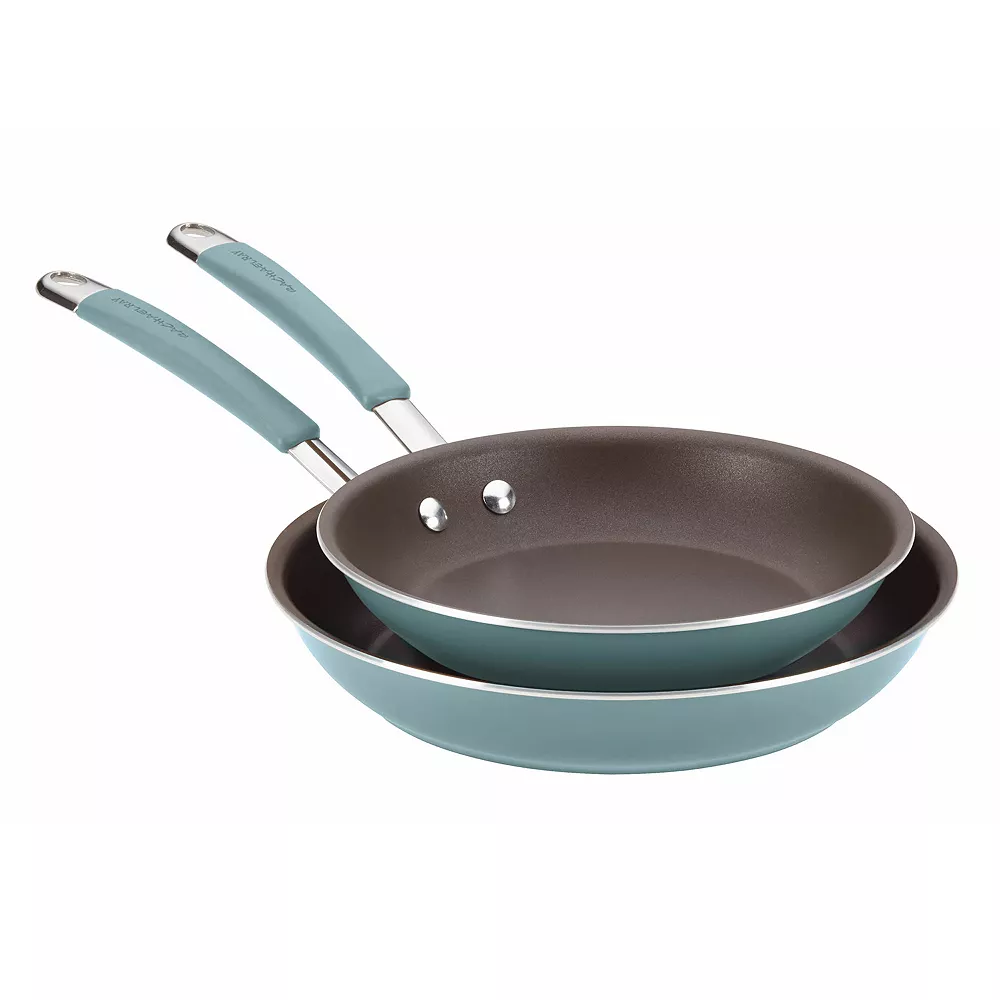 Rachael Ray® Classic Brights Hard Enamel Aluminum Nonstick Set Frying Pan Set, 9.25-Inch & 11-Inch 3 Rachael Ray® Classic Brights Hard Enamel Aluminum Nonstick Set Frying Pan Set, 9.25-Inch & 11-Inch