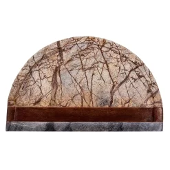Thirstystone Forest Marble Serving Board With Wood Accents