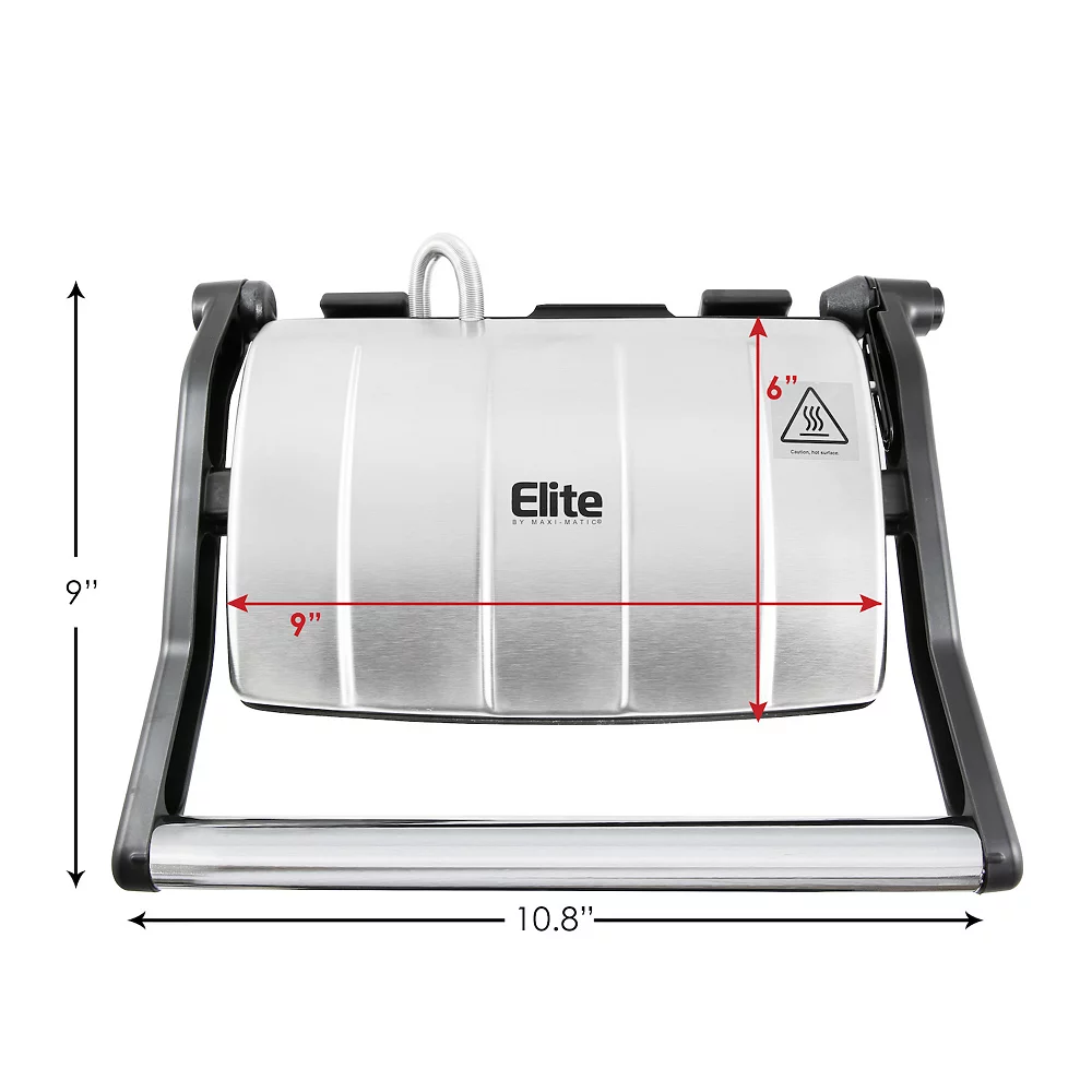 Elite Cuisine 3-in-1 Panini Press & Grill 7 Elite Cuisine 3-in-1 Panini Press & Grill - Image 5