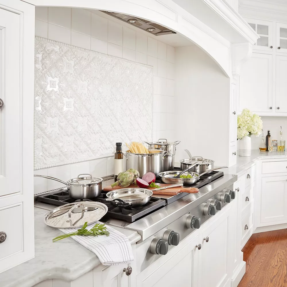 Cuisinart® Multiclad Pro Tri-Ply Stainless 12pc Cookware Set 4 Cuisinart® Multiclad Pro Tri-Ply Stainless 12pc Cookware Set - Image 2