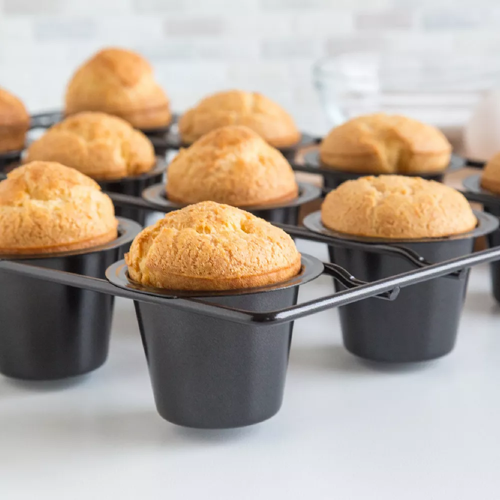 Fox Run 12-Cup Nonstick Mini Popover Pan 4 Fox Run 12-Cup Nonstick Mini Popover Pan - Image 2