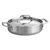 Tramontina Gourmet Tri-Ply Clad Stainless Steel 3-qt. Braiser 1 Tramontina Gourmet Tri-Ply Clad Stainless Steel 3-qt. Braiser -Home-Kitchen 2068821