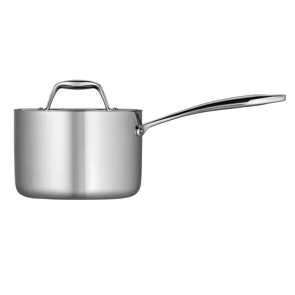 Tramontina Gourmet Tri-Ply Clad Stainless Steel 2-qt. Saucepan 3 Tramontina Gourmet Tri-Ply Clad Stainless Steel 2-qt. Saucepan