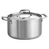 Tramontina Gourmet Tri-Ply Clad Stainless Steel 6-qt. Saucepot 1 Tramontina Gourmet Tri-Ply Clad Stainless Steel 6-qt. Saucepot -Home-Kitchen 2070474