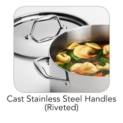 Tramontina Gourmet Tri-Ply Clad Stainless Steel 6-qt. Saucepot -Home-Kitchen 2070474 ALT5