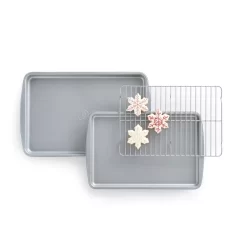 Food Network™ 3-pc. Nonstick Cookie Sheet Set With Cooling Rack 7 Food Network™ 3-pc. Nonstick Cookie Sheet Set With Cooling Rack -Home-Kitchen 2168072 ALT3