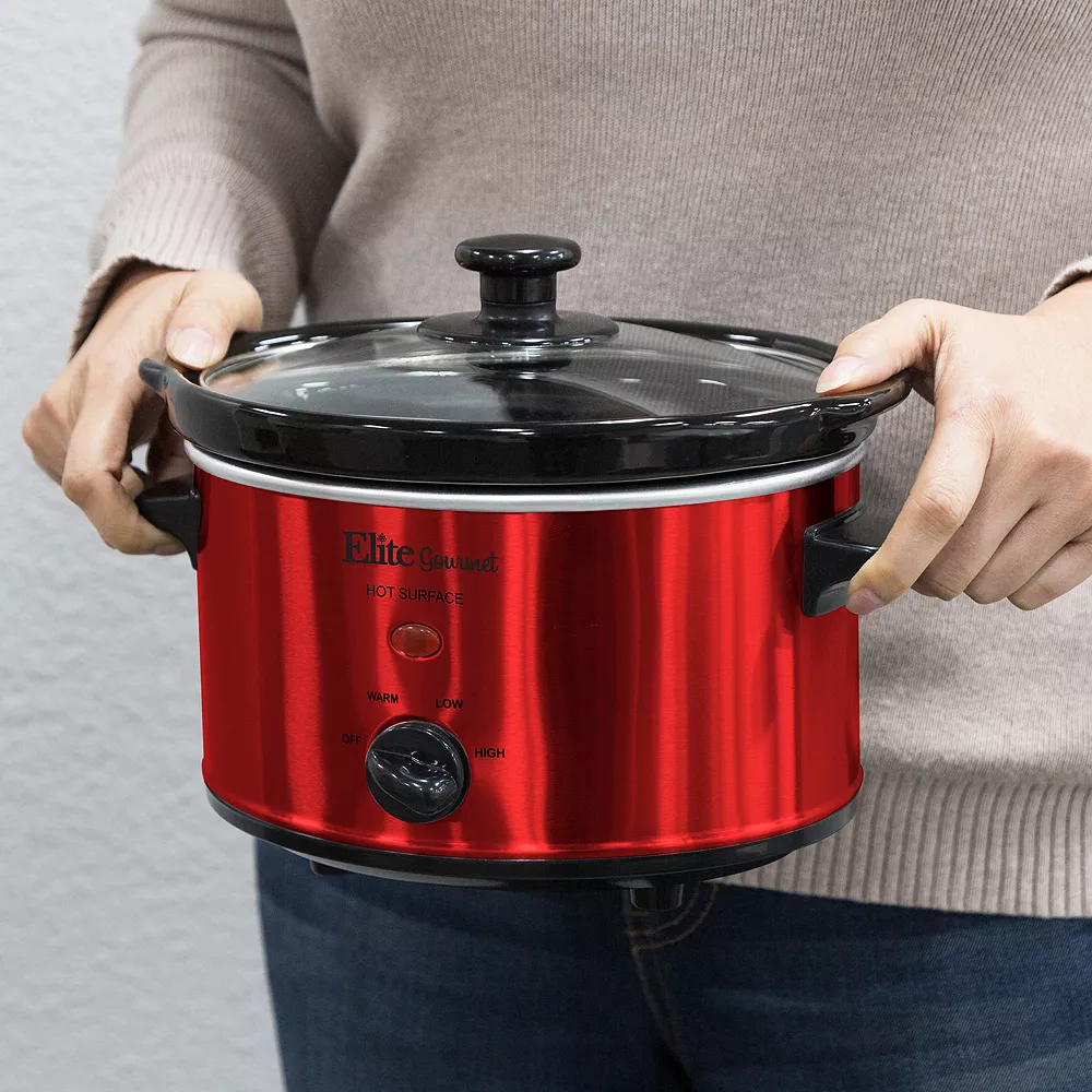 Elite Gourmet 2-qt. Oval Slow Cooker 4 Elite Gourmet 2-qt. Oval Slow Cooker - Image 2