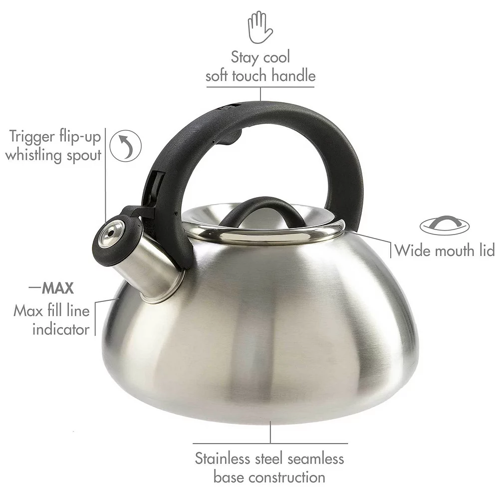 Primula Avalon 2.5-qt. Whistling Tea Kettle 5 Primula Avalon 2.5-qt. Whistling Tea Kettle - Image 3