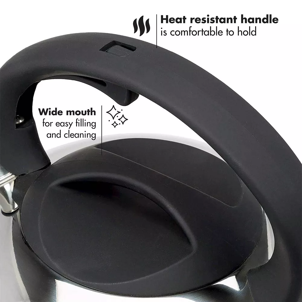 Primula Catalina 3-qt. Stainless Steel Whistling Tea Kettle 7 Primula Catalina 3-qt. Stainless Steel Whistling Tea Kettle - Image 5