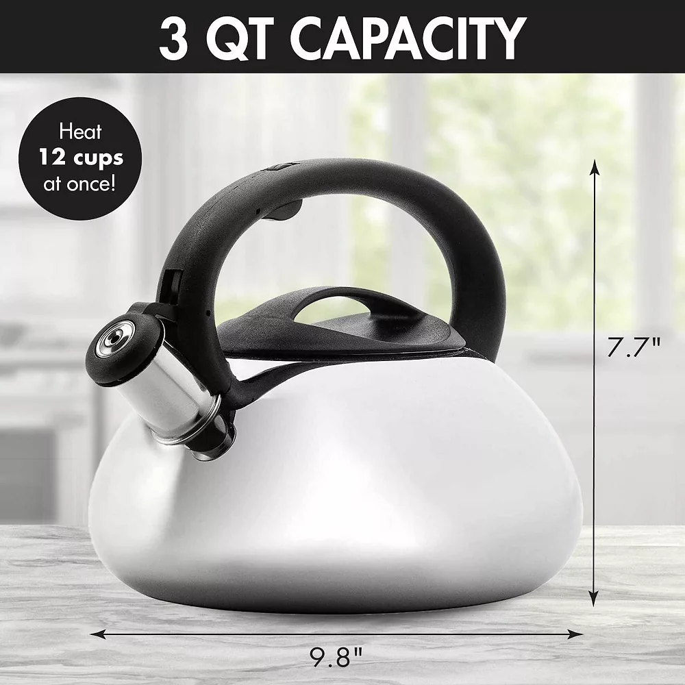 Primula Catalina 3-qt. Stainless Steel Whistling Tea Kettle 8 Primula Catalina 3-qt. Stainless Steel Whistling Tea Kettle - Image 6