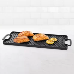 Food Network™ Pre-Seasoned Cast-Iron Reversible Grill 10 Food Network™ Pre-Seasoned Cast-Iron Reversible Grill -Home-Kitchen 2512105 ALT2