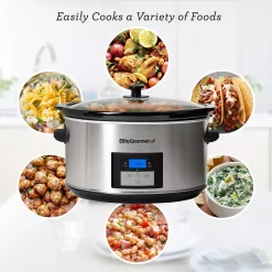 Elite Platinum Maxi-Matic 8.5-qt. Programmable Slow Cooker -Home-Kitchen 2538146 ALT2