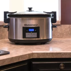 Elite Gourmet 8.5-qt. Programmable Slow Cooker 11 Elite Gourmet 8.5-qt. Programmable Slow Cooker -Home-Kitchen 2631492 ALT3