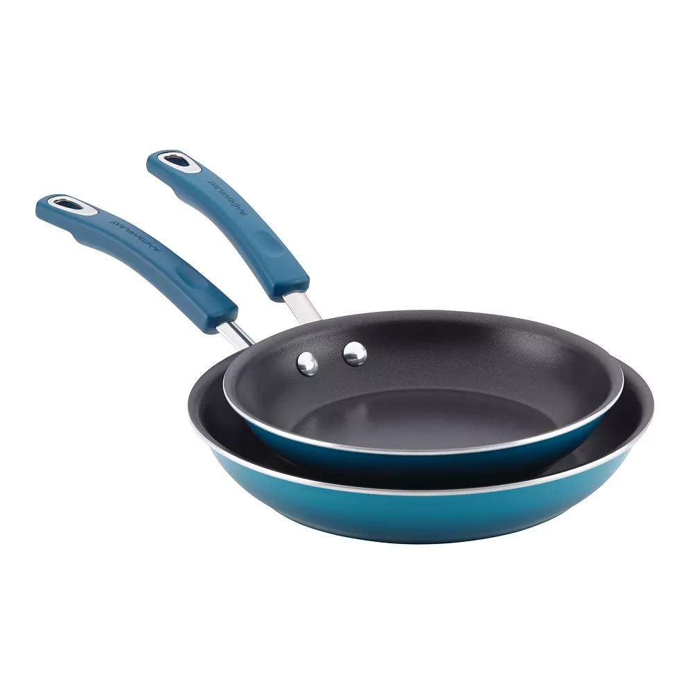Rachael Ray® Classic Brights Hard Enamel Aluminum Nonstick Frying Pan Set, 9.25-Inch & 11-Inch 3 Rachael Ray® Classic Brights Hard Enamel Aluminum Nonstick Frying Pan Set, 9.25-Inch & 11-Inch