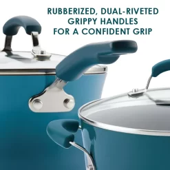 Rachael Ray® Classic Brights Hard Enamel Aluminum Nonstick Frying Pan Set, 9.25-Inch & 11-Inch 13 Rachael Ray® Classic Brights Hard Enamel Aluminum Nonstick Frying Pan Set, 9.25-Inch & 11-Inch -Home-Kitchen 2687318 ALT5