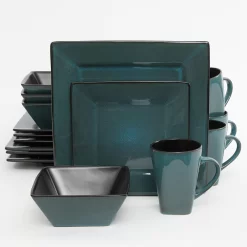 Gibson Elite Kiesling 16-pc. Hard Square Dinnerware Set