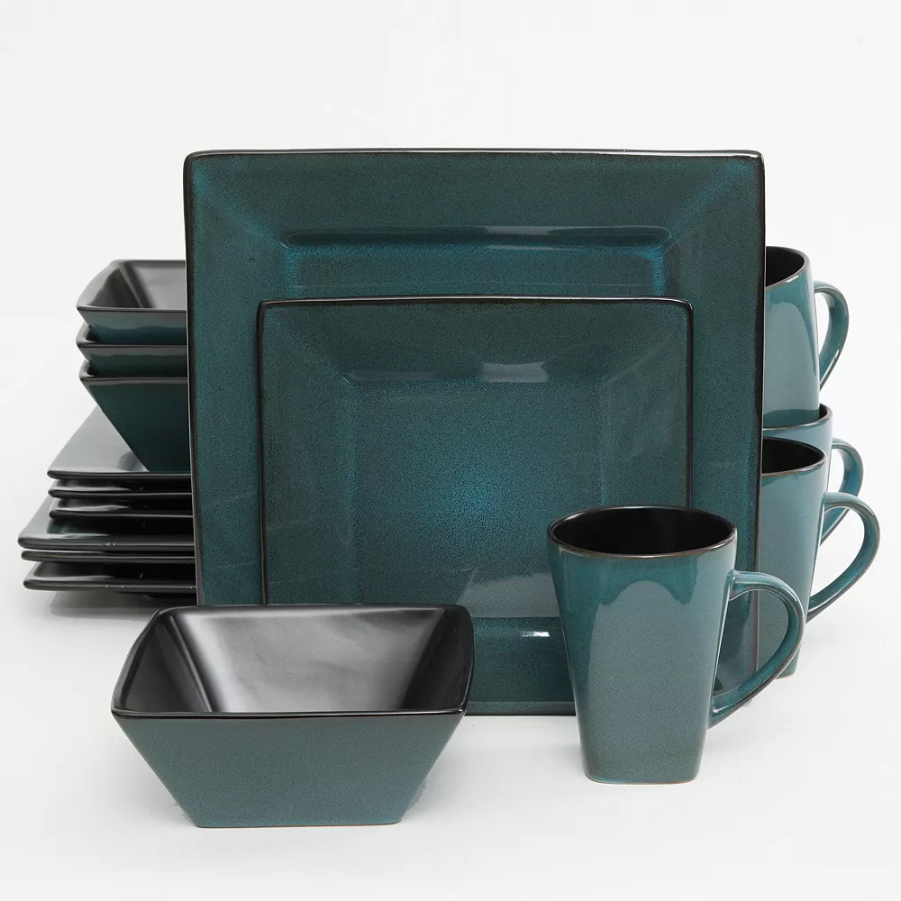 Gibson Elite Kiesling 16-pc. Hard Square Dinnerware Set 3 Gibson Elite Kiesling 16-pc. Hard Square Dinnerware Set