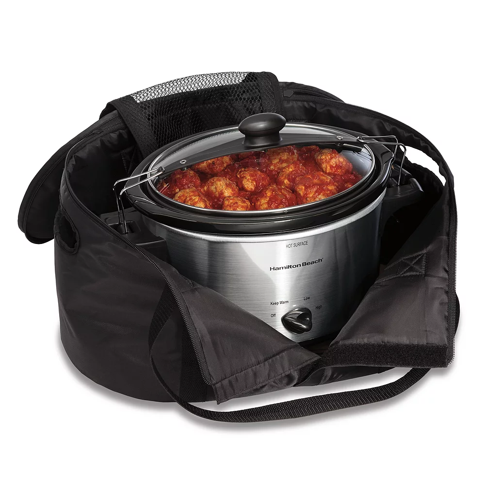 Hamilton Beach Crock Caddy Slow Cooker Travel Case 3 Hamilton Beach Crock Caddy Slow Cooker Travel Case