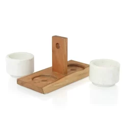 Thirstystone Global Trek Marble & Mango Wood Condiment Set -Home-Kitchen 2950921 ALT2