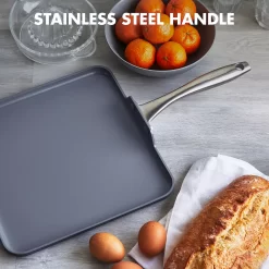 GreenPan Lima 11-in. Ceramic Nonstick Square Griddle -Home-Kitchen 2967987 ALT7