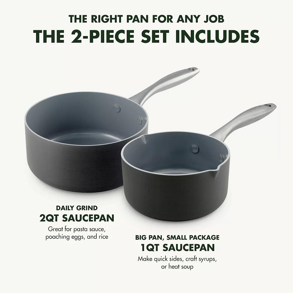 GreenPan Lima 2-pc. Ceramic Nonstick Saucepan Set 6 GreenPan Lima 2-pc. Ceramic Nonstick Saucepan Set - Image 4