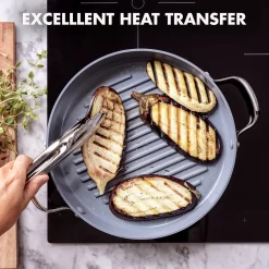 GreenPan Valencia Pro 11-in. Ceramic Nonstick Grill Pan -Home-Kitchen 2968474 ALT7