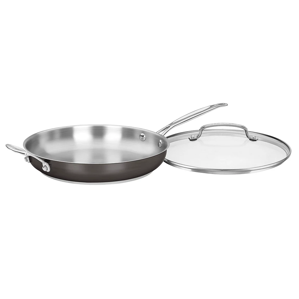 Cuisinart® 12-in. Black Stainless Steel Skillet 3 Cuisinart® 12-in. Black Stainless Steel Skillet