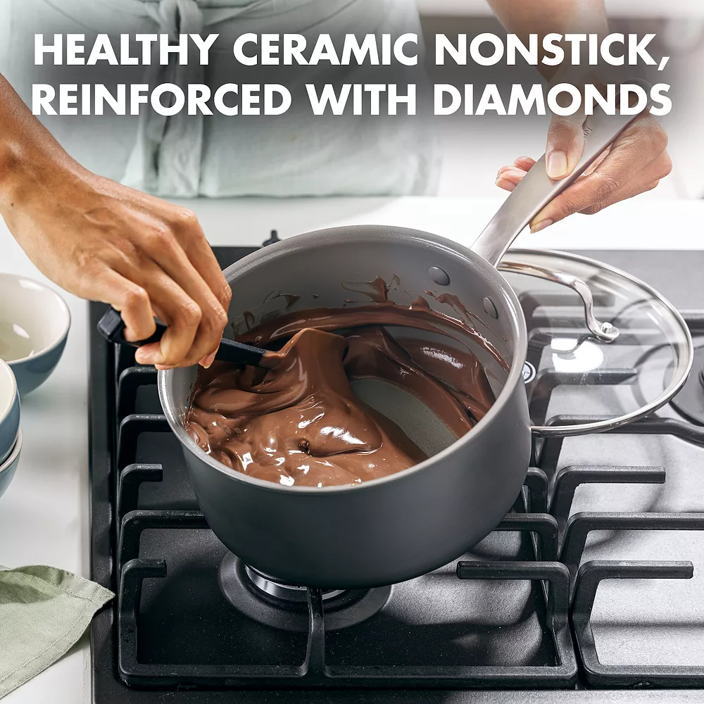 GreenPan Chatham 3-qt. Nonstick Ceramic Saucepan 4 GreenPan Chatham 3-qt. Nonstick Ceramic Saucepan - Image 2