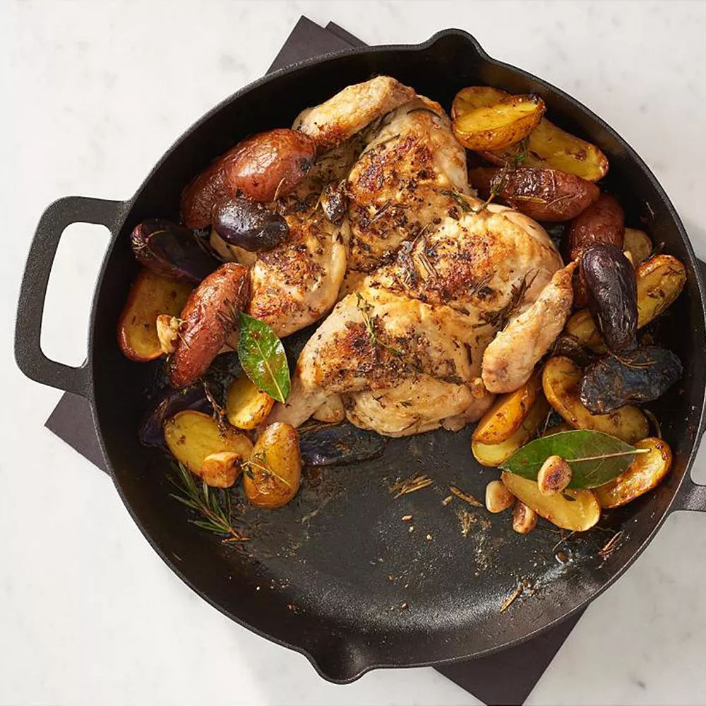 Food Network™ 13-in. Pre-Seasoned Cast-Iron Skillet 4 Food Network™ 13-in. Pre-Seasoned Cast-Iron Skillet - Image 2
