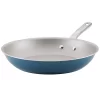 Ayesha Curry Home Collection 12.5-inch Porcelain Enamel Nonstick Skillet -Home-Kitchen 3282668 Twilight Teal