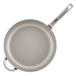 Ayesha Curry Home Collection 12-inch Porcelain Enamel Nonstick Covered Deep Skillet With Helper Handle -Home-Kitchen 3282696 ALT2