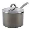 Circulon® Elementum Hard-Anodized 3-quart Nonstick Covered Straining Saucepan -Home-Kitchen 3341967