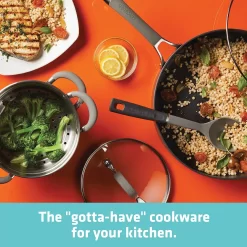 Circulon® Elementum Hard-Anodized 3-quart Nonstick Covered Straining Saucepan -Home-Kitchen 3341967 ALT2