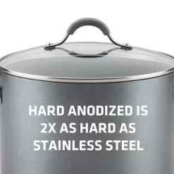 Circulon® Elementum Hard-Anodized 7.5-quart Nonstick Stockpot 10 Circulon® Elementum Hard-Anodized 7.5-quart Nonstick Stockpot -Home-Kitchen 3344177 ALT3