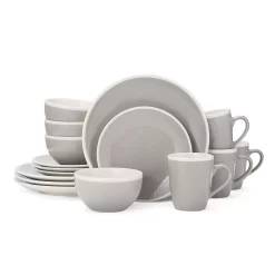 Gourmet Basics By Mikasa 16-piece Melanie Gray Dinnerware Set
