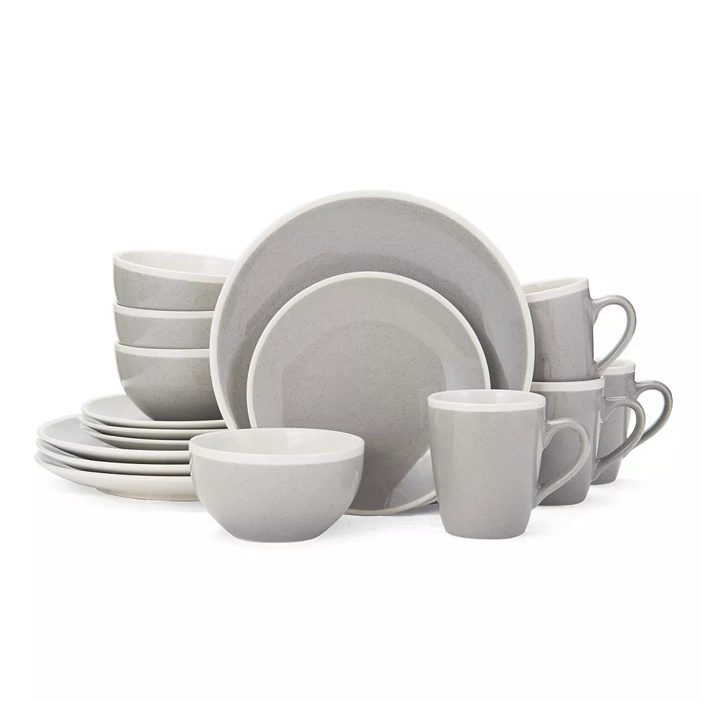 Gourmet Basics By Mikasa 16-piece Melanie Gray Dinnerware Set 3 Gourmet Basics By Mikasa 16-piece Melanie Gray Dinnerware Set