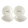 Certified International Just Words 4-piece Soup/Pasta Bowl Set -Home-Kitchen 3408019