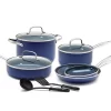 Blue Diamond 10-piece Enhanced Ceramic Nonstick Cookware Set As Seen On TV 2 Blue Diamond 10-piece Enhanced Ceramic Nonstick Cookware Set As Seen On TV -Home-Kitchen 3431724
