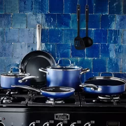 Blue Diamond 10-piece Enhanced Ceramic Nonstick Cookware Set As Seen On TV -Home-Kitchen 3431724 ALT2