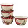 Certified International Holiday Wishes 4-pc. Ice Cream Bowl Set -Home-Kitchen 3573764