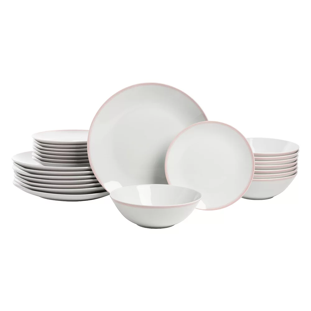 10 Strawberry Street Simply Coupe 24-pc. Dinnerware Set 3 10 Strawberry Street Simply Coupe 24-pc. Dinnerware Set