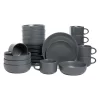 10 Strawberry Street 32-pc. Matte Coupe Dinnerware Set 1 10 Strawberry Street 32-pc. Matte Coupe Dinnerware Set -Home-Kitchen 3679457 Gray