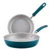 Rachael Ray® Create Delicious Aluminum Nonstick Skillet Twin Pack -Home-Kitchen 3683429 Teal