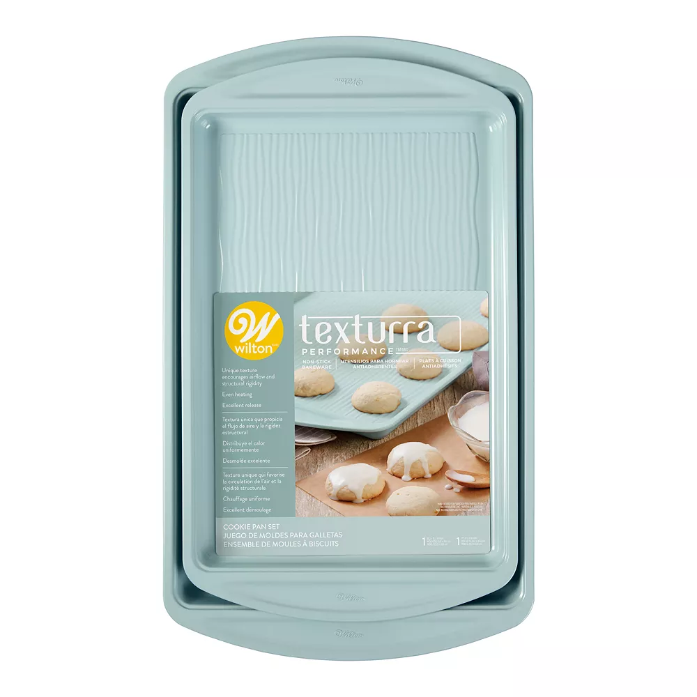 Wilton Texturra Performance Nonstick Bakeware Cookie Pan Set 6 Wilton Texturra Performance Nonstick Bakeware Cookie Pan Set - Image 4